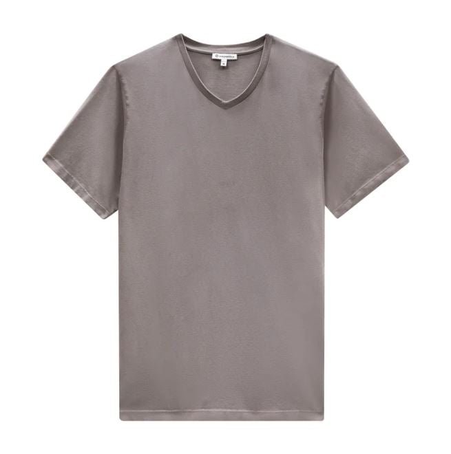 Easy Mondays V-Neck SS Cotton T-Shirt Slate-Men&#39;s T-Shirts-Brooklyn-Vancouver-Yaletown-Canada