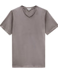 Easy Mondays V-Neck SS Cotton T-Shirt Slate-Men's T-Shirts-Brooklyn-Vancouver-Yaletown-Canada