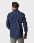 34 Heritage Shirt Denim Med Blue-Men's Shirts-Brooklyn-Vancouver-Yaletown-Canada