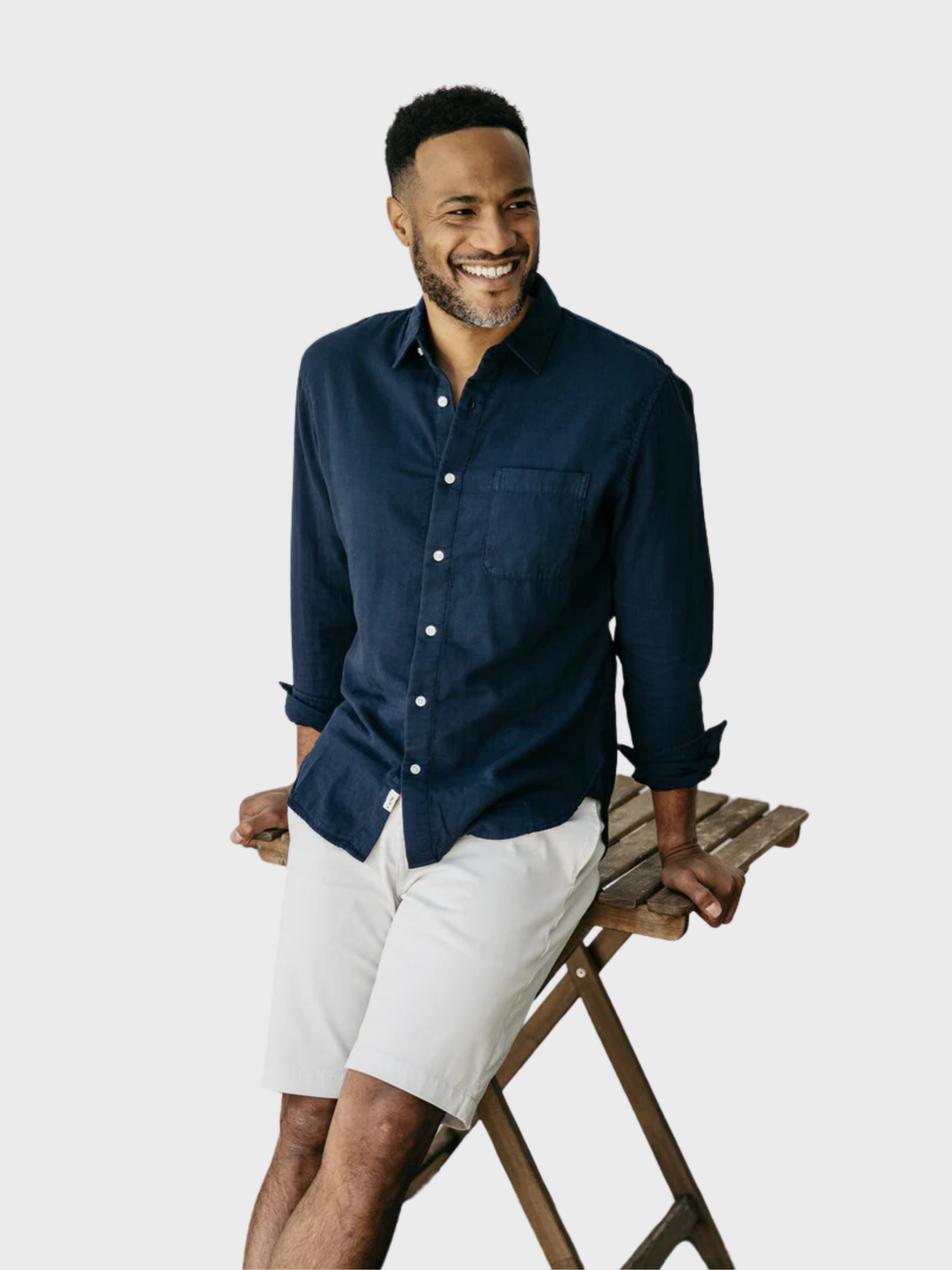 Kato Gauze Ripper Shirt Navy-Men's Shirts-S-Brooklyn-Vancouver-Yaletown-Canada