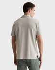 AG Bryce SS Polo Tee Oyster Shore SS24-Men's T-Shirts-Brooklyn-Vancouver-Yaletown-Canada