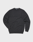 34 Heritage Sweater Cashmere Crew Neck Charcoal-Men's Sweaters-Brooklyn-Vancouver-Yaletown-Canada