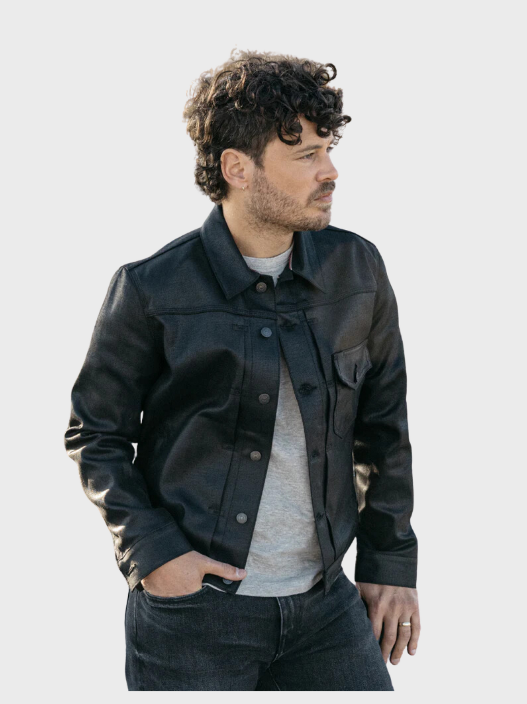 Kato Jacket The Blade 14 Oz Coated Black Raw-Men's Jackets-S-Brooklyn-Vancouver-Yaletown-Canada