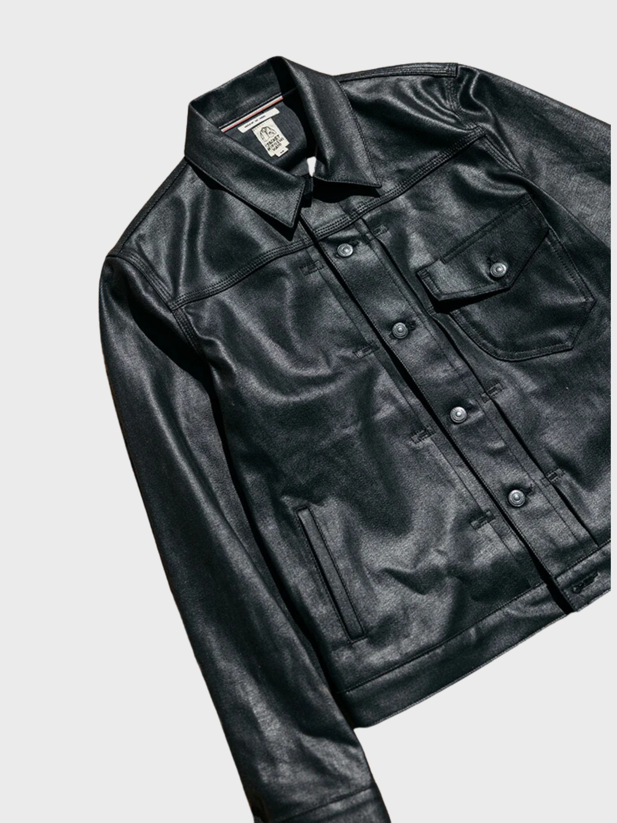 Kato Jacket The Blade 14 Oz Coated Black Raw-Men's Jackets-Brooklyn-Vancouver-Yaletown-Canada