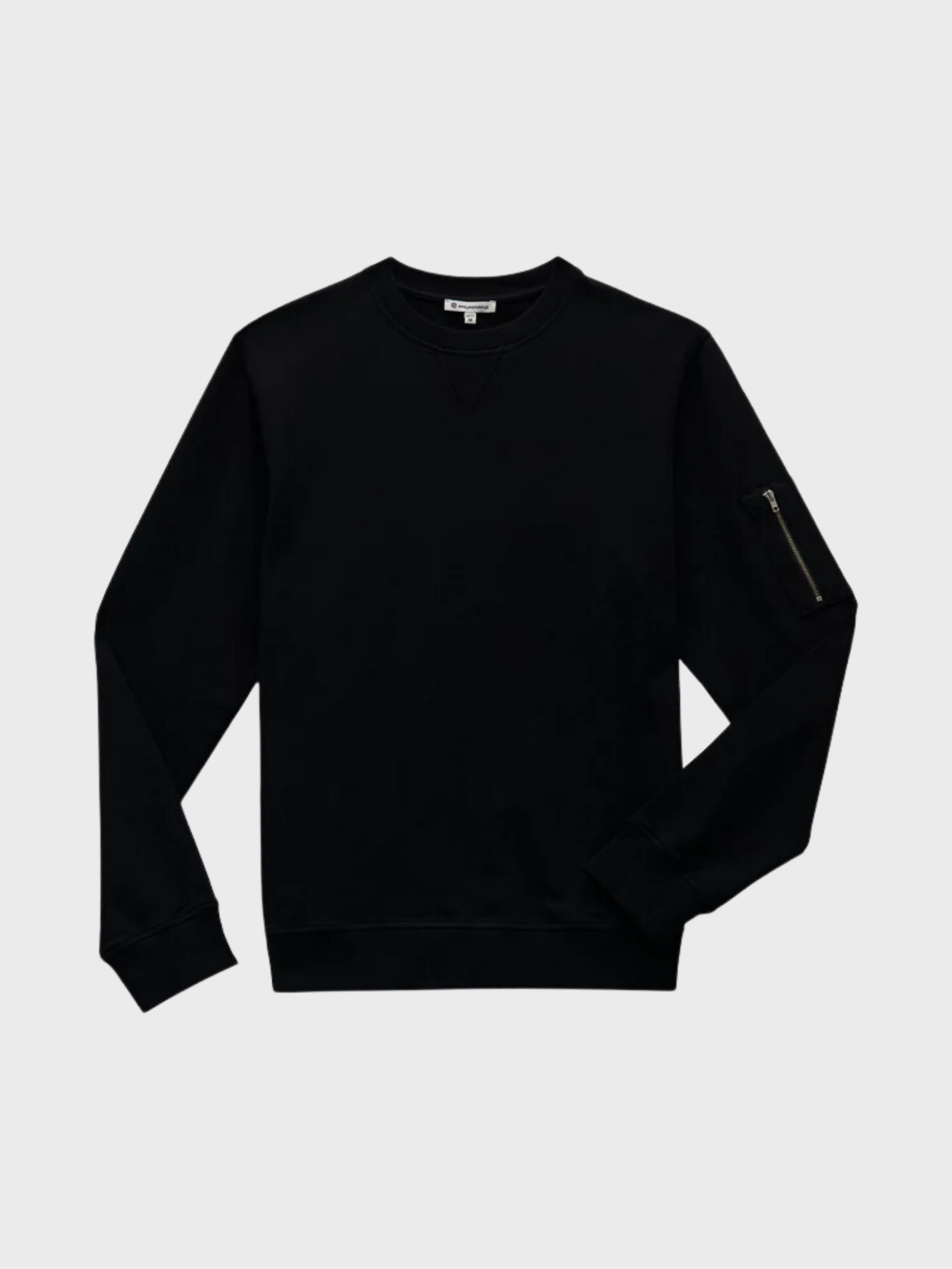 Easy Mondays Sweatshirt Crew Neck Black-Men's Sweatshirts-Brooklyn-Vancouver-Yaletown-Canada