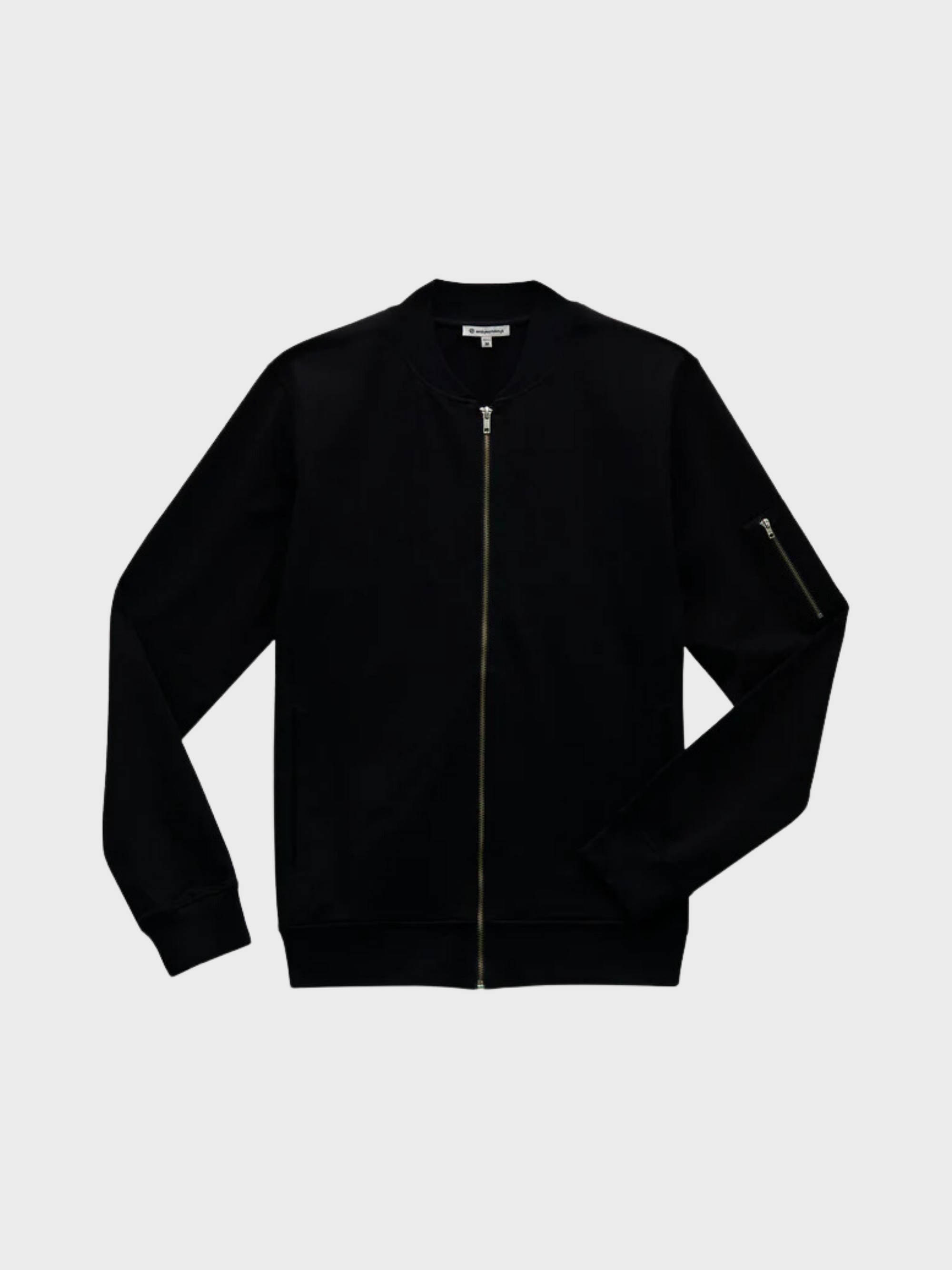 Easy Mondays Jacket Terry Bomber Black-Men's Jackets-Brooklyn-Vancouver-Yaletown-Canada