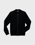 Easy Mondays Jacket Terry Bomber Black-Men's Jackets-Brooklyn-Vancouver-Yaletown-Canada