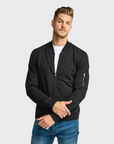 Easy Mondays Jacket Terry Bomber Black-Men's Jackets-Brooklyn-Vancouver-Yaletown-Canada