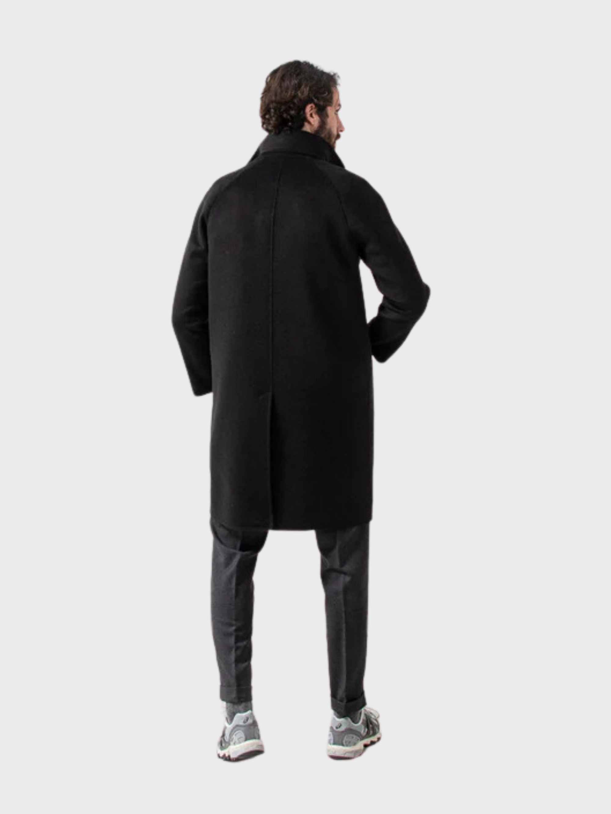 Palto Coat Marcello DBG Top Coat with Vest Nero-Men's Coats-Brooklyn-Vancouver-Yaletown-Canada