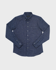 Outclass Shirt Tweed Flannel Indigo-Men's Shirts-Brooklyn-Vancouver-Yaletown-Canada