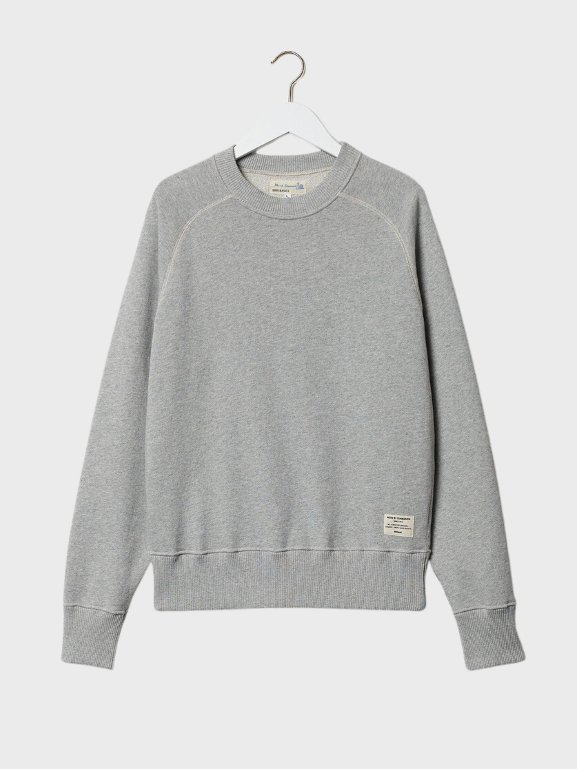 Merz Sweatshirt 10.6 Oz Relaxed Fit Grey Melange-Men's Sweatshirts-S-Brooklyn-Vancouver-Yaletown-Canada