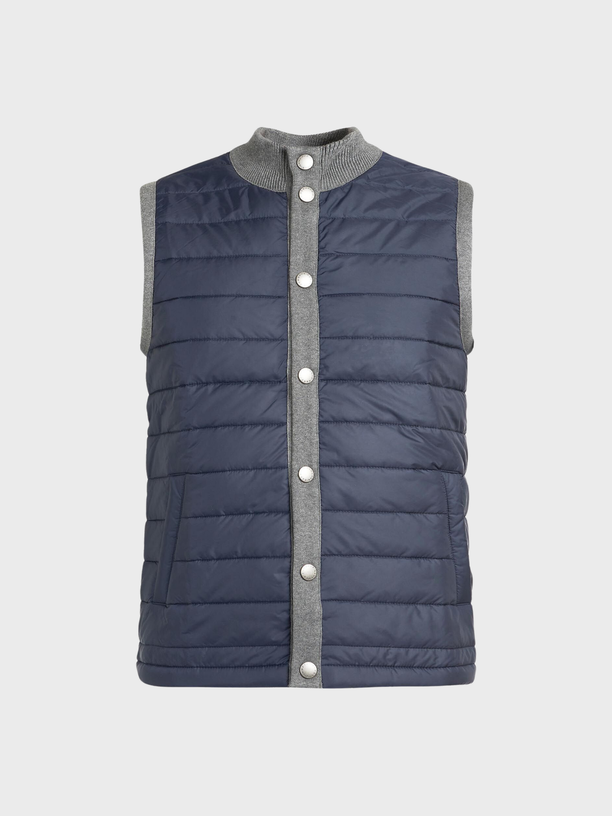 Barbour Jacket Essential Gilet Grey-Men's Jackets-Brooklyn-Vancouver-Yaletown-Canada