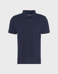 Barbour Tee Shirt Lightweight Polo Navy-Men's T-Shirts-Brooklyn-Vancouver-Yaletown-Canada