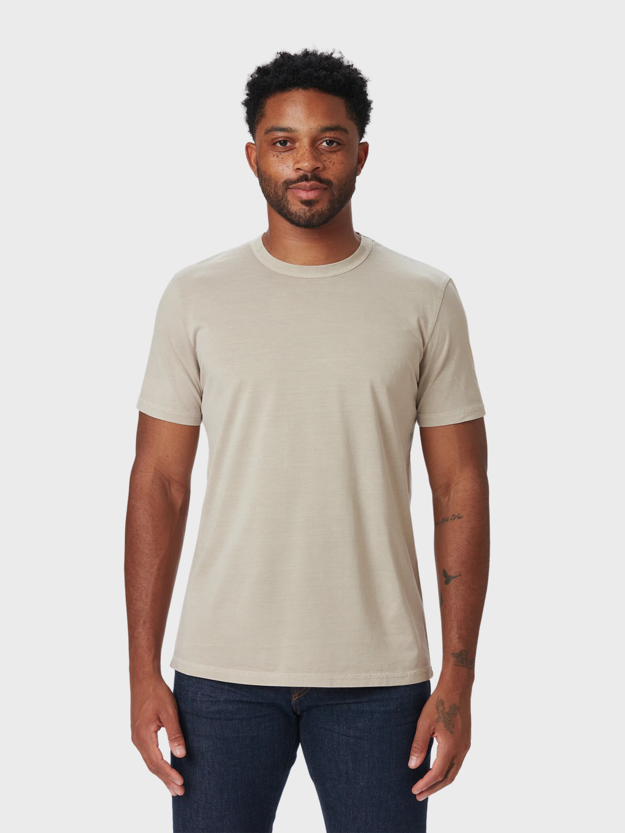 Ace Rivington Supima T Shirt SS Sand-Men's T-Shirts-Brooklyn-Vancouver-Yaletown-Canada