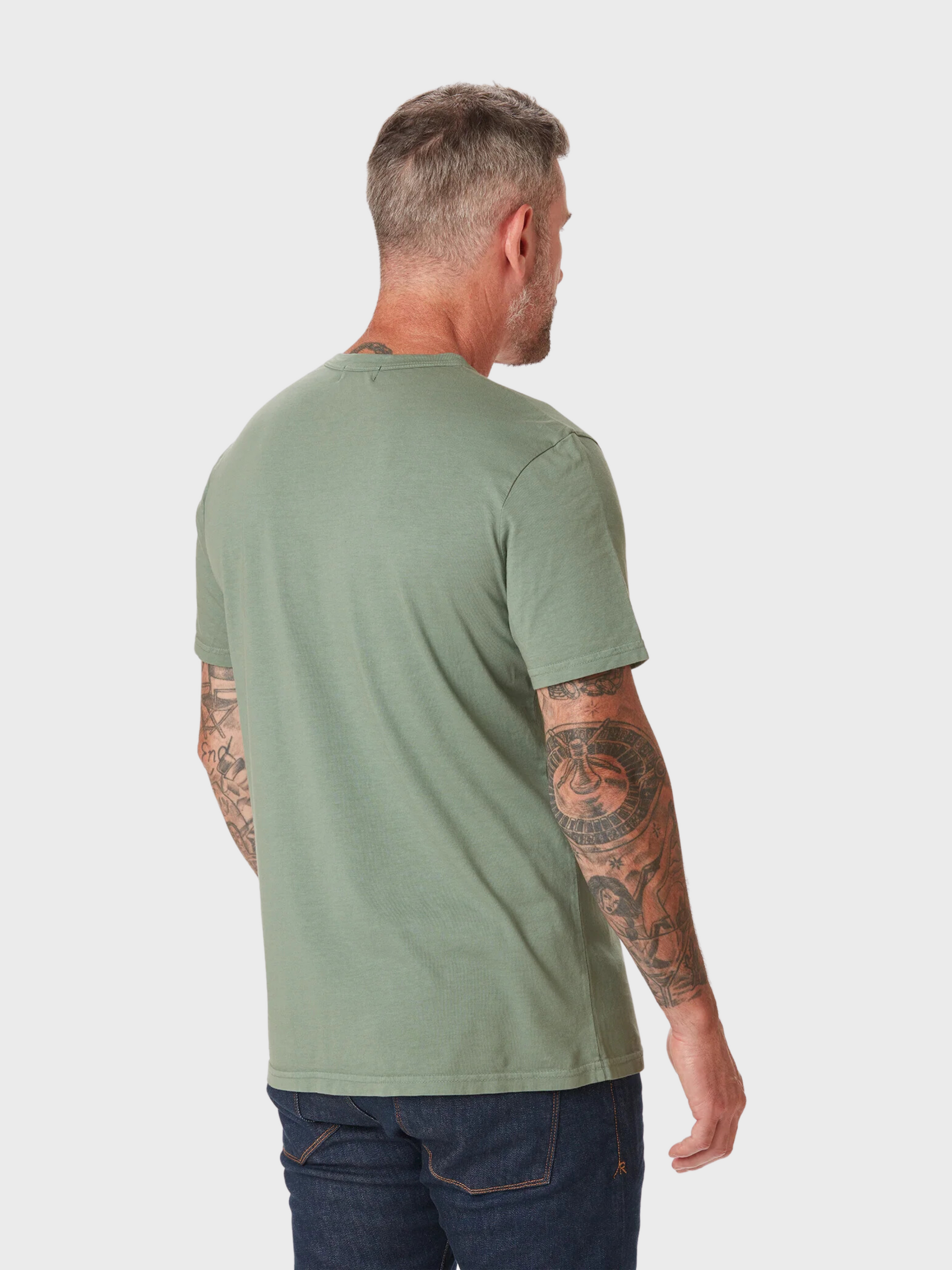 Ace Rivington Supima T Shirt SS Sage-Men's T-Shirts-Brooklyn-Vancouver-Yaletown-Canada