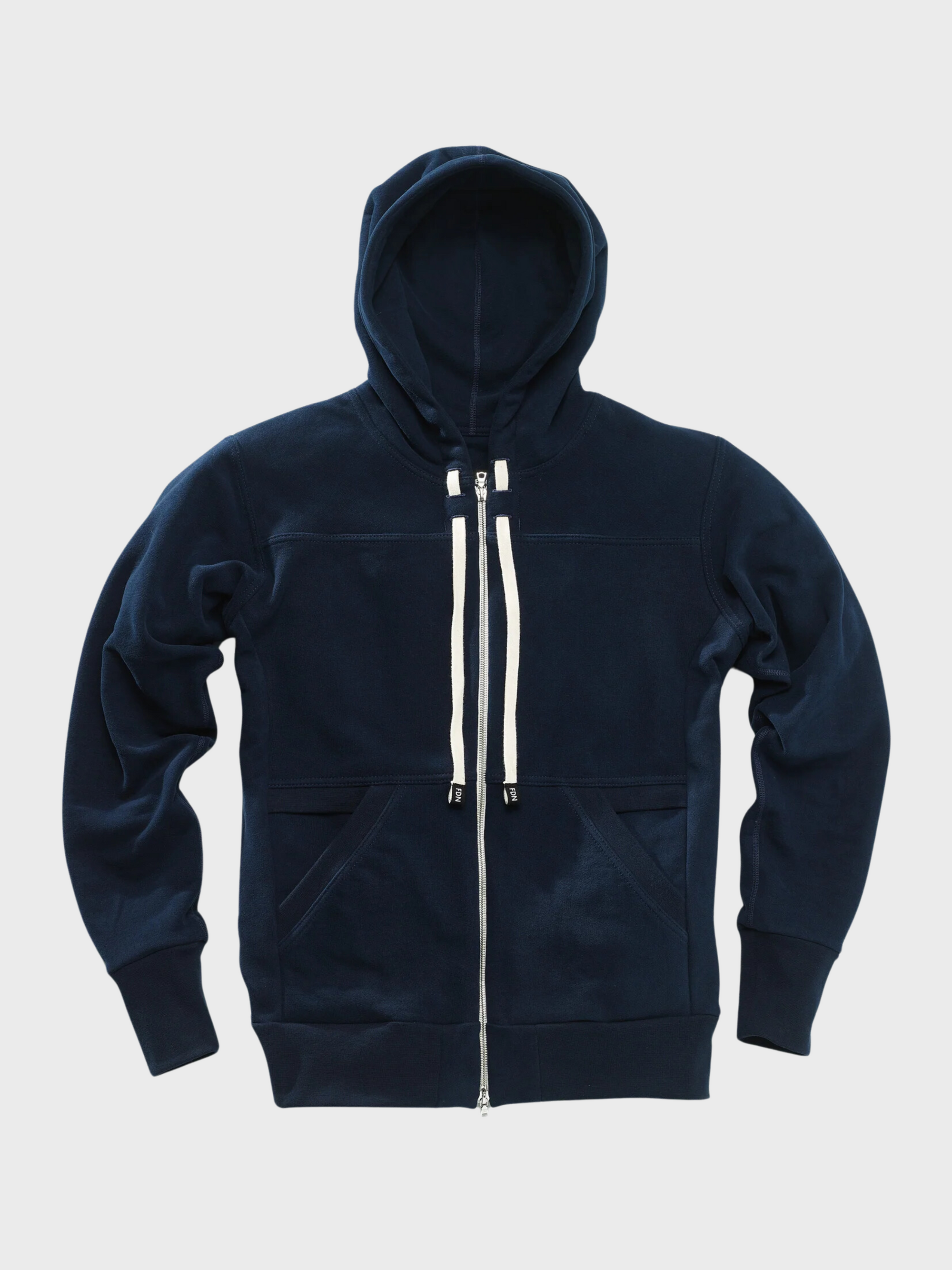 Frere Du Nord Winter Zip Up Hoodie Navy-Men's Sweatshirts-Brooklyn-Vancouver-Yaletown-Canada