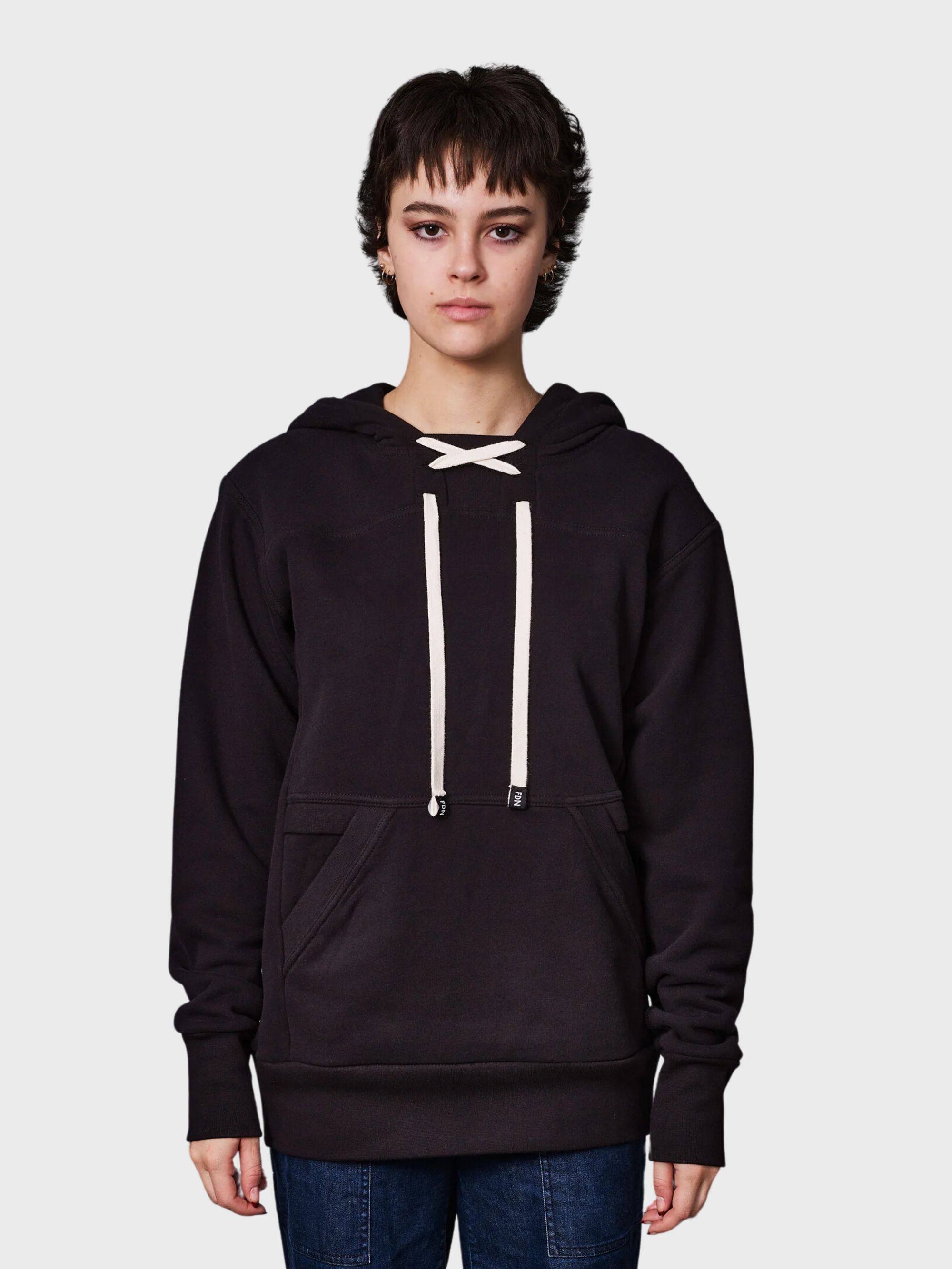 Frere Du Nord Winter Pullover Hoodie Black-Men's Sweatshirts-Brooklyn-Vancouver-Yaletown-Canada