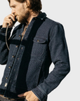 Kato Jacket The Anvil Shirt Jacket Quilt Denim Dark Indigo-Men's Jackets-Brooklyn-Vancouver-Yaletown-Canada