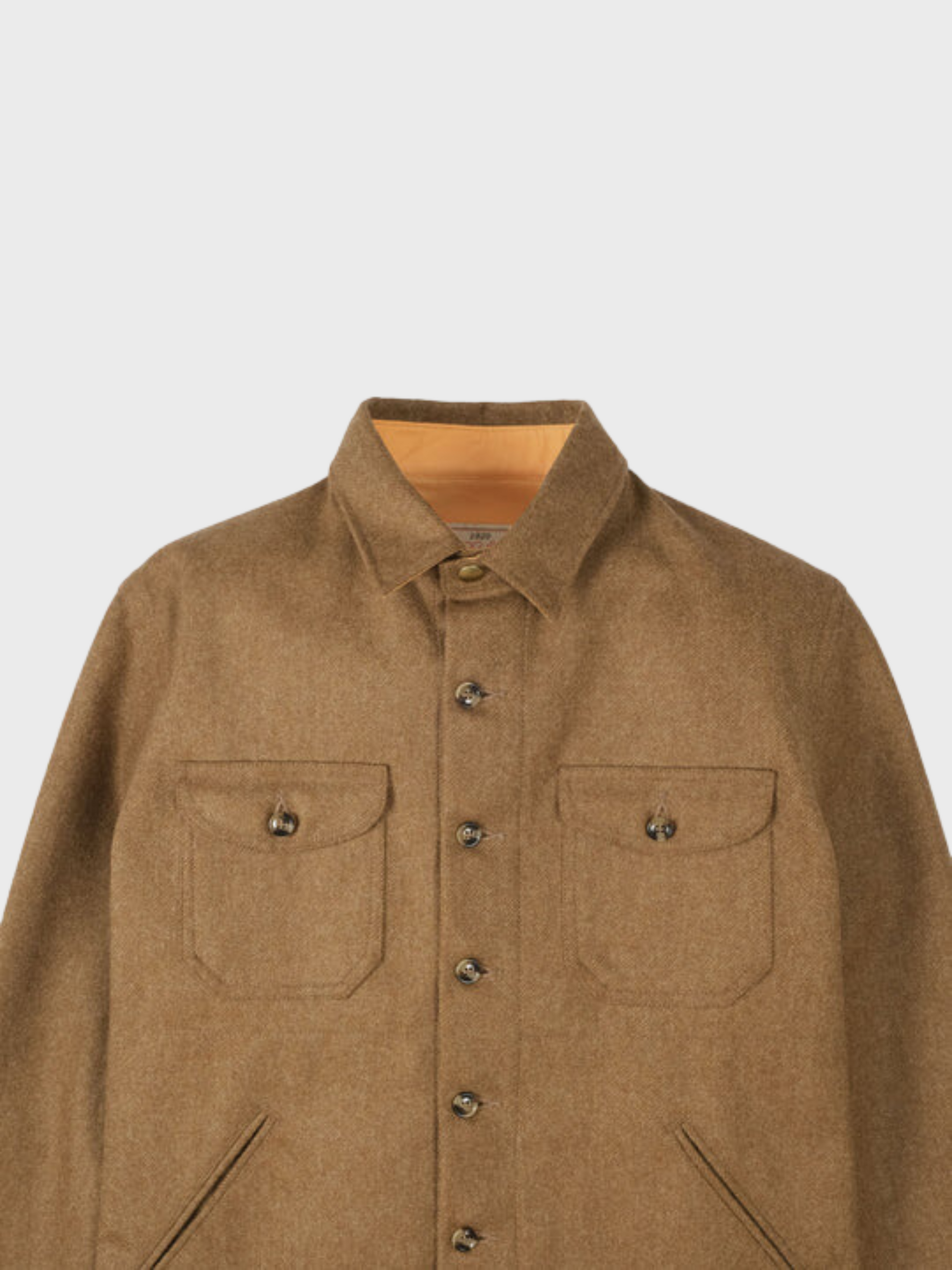 Dehen Over Shirt Crissman Dark Tan Mix FW24-Men's Jackets-Brooklyn-Vancouver-Yaletown-Canada