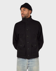 Dehen Submariner Sweater Coat Black FW24-Men's Coats-Brooklyn-Vancouver-Yaletown-Canada