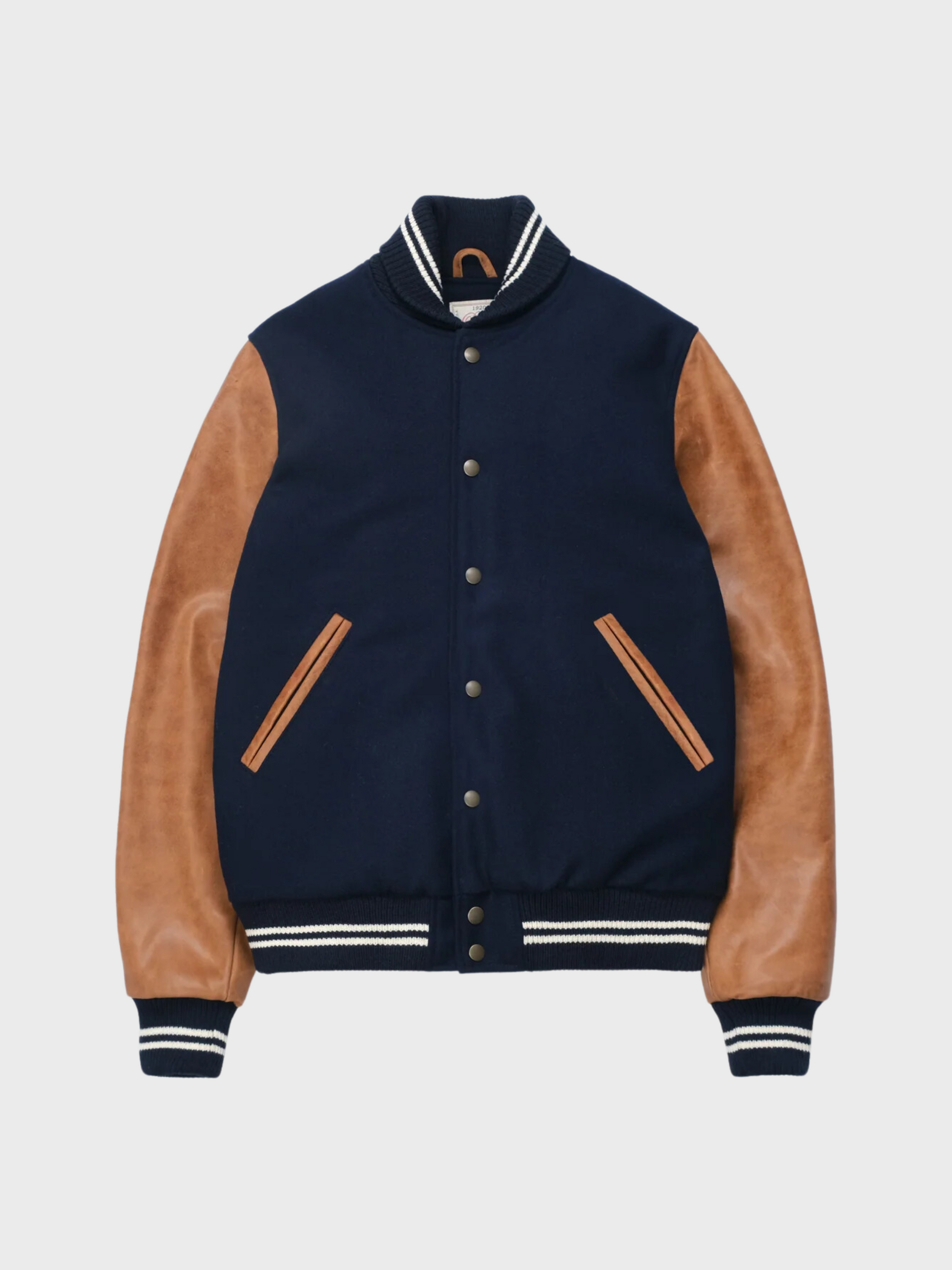 Dehen Varsity Jacket Dark Navy FW24-Men's Coats-Brooklyn-Vancouver-Yaletown-Canada