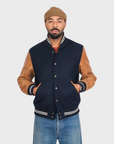 Dehen Varsity Jacket Dark Navy FW24-Men's Coats-Brooklyn-Vancouver-Yaletown-Canada