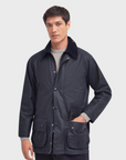 Barbour Beaufort Waxed Jacket Navy-Men's Coats-Brooklyn-Vancouver-Yaletown-Canada