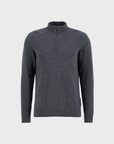 Barbour Sweater Holden Half Zip Knitted Jumper Grey Marl-Men's Sweaters-Brooklyn-Vancouver-Yaletown-Canada