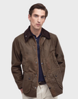 Barbour Bedale Wax Coat - Bark-Men's Coats-Brooklyn-Vancouver-Yaletown-Canada