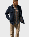 Kato The Anvil Shirt JK WFace Denim Dark Indigo-Men's Jackets-Brooklyn-Vancouver-Yaletown-Canada