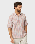 Peregrine Beach Shirt SS Candy Stripe-Men's Shirts-Brooklyn-Vancouver-Yaletown-Canada