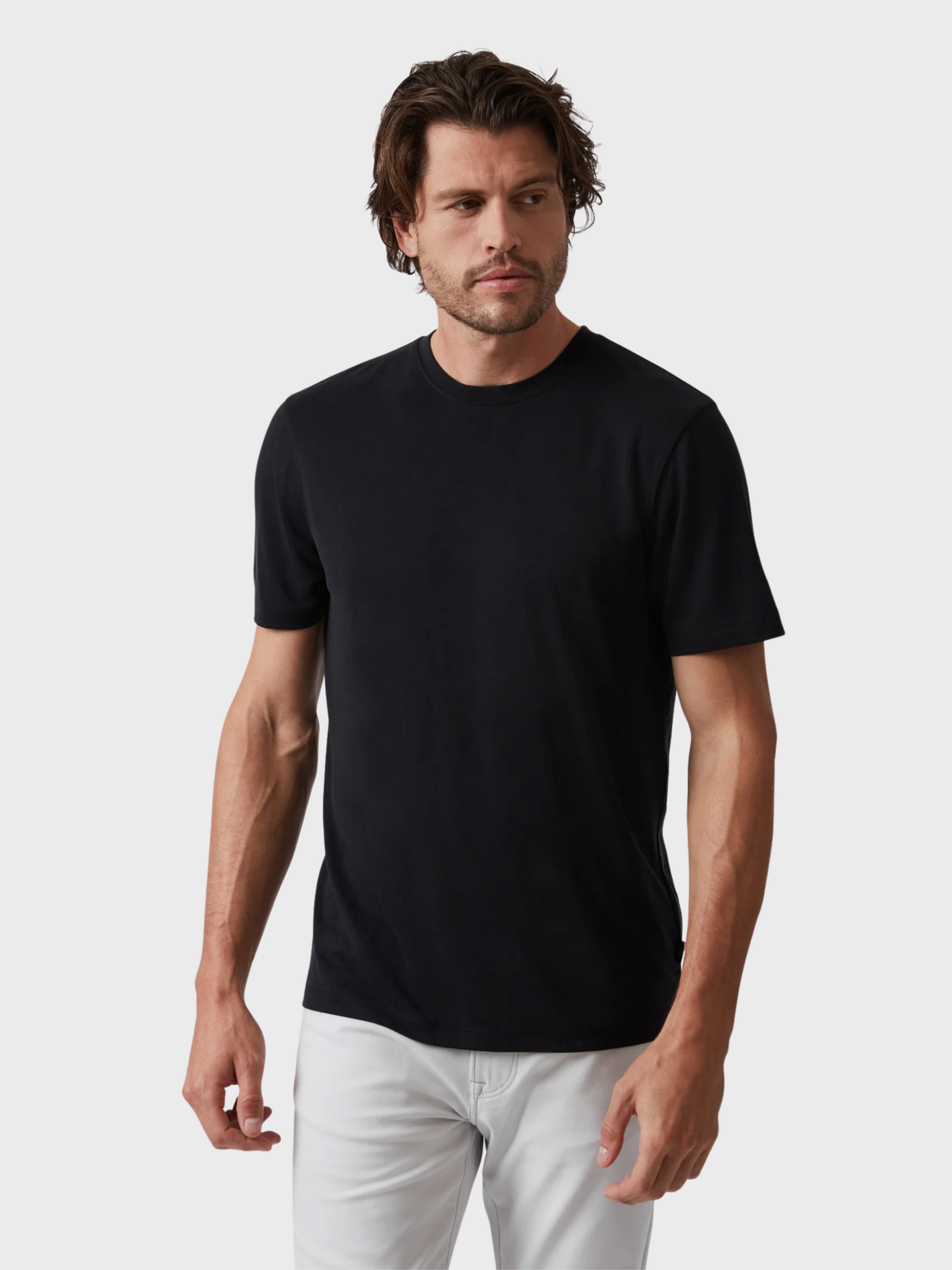 34 Heritage Pique Tee - Black-Men&#39;s T-Shirts-Brooklyn-Vancouver-Yaletown-Canada