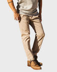 Kato Axe Chino Denit Sand Beige-Men's Pants-29-Brooklyn-Vancouver-Yaletown-Canada