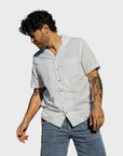 Kato The Wrench SS WGauze Organic Button Up White SS24-Men's Shirts-S-Brooklyn-Vancouver-Yaletown-Canada