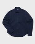 34 Heritage Shirt Structured Shirt Navy Blue-Men's Shirts-Brooklyn-Vancouver-Yaletown-Canada