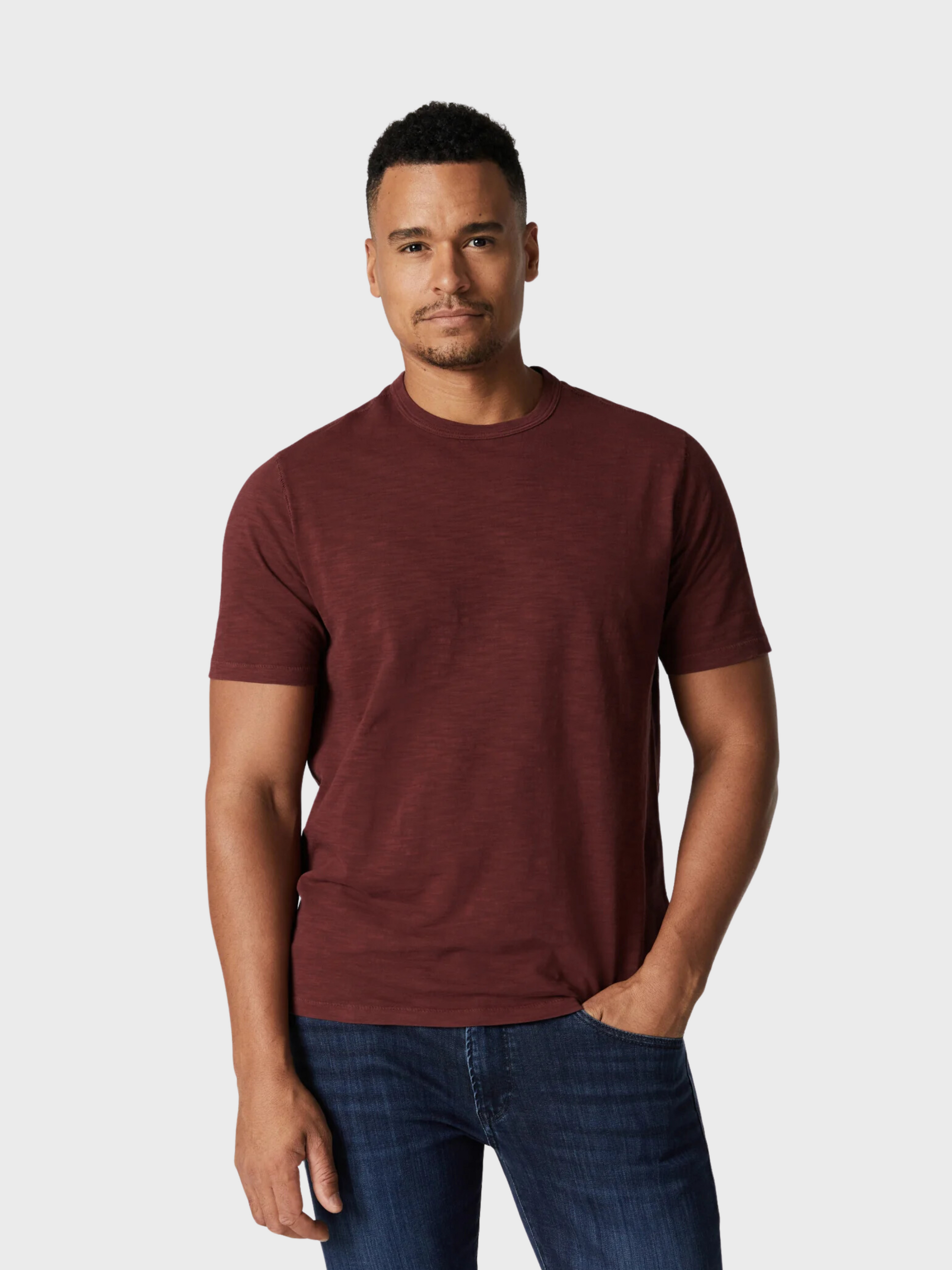 34 Heritage T-Shirt Slub Crew Neck Port-Men's T-Shirts-S-Brooklyn-Vancouver-Yaletown-Canada