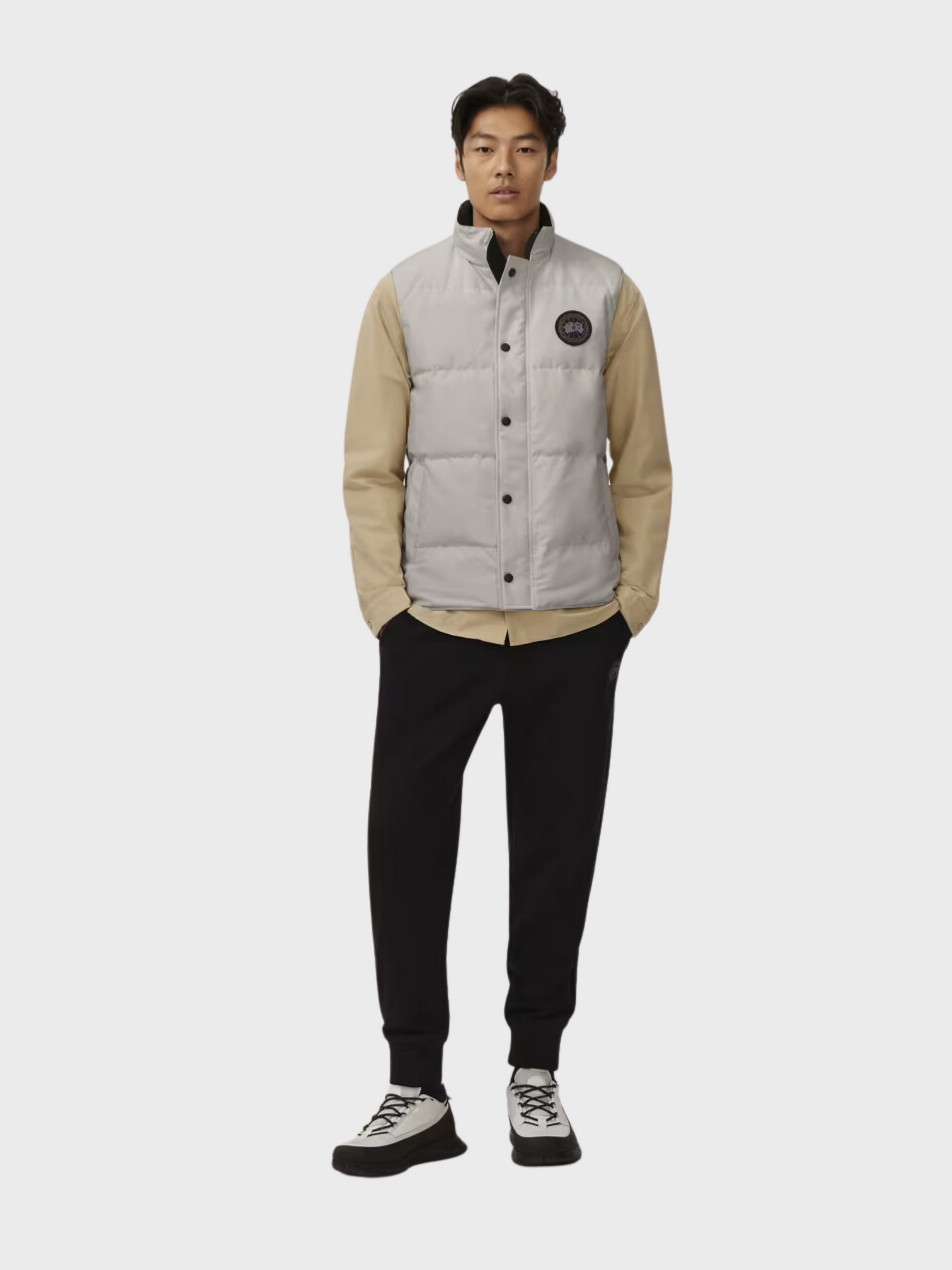 Canada Goose Mens Garson Black Label Vest Limestone SS24-Men's Jackets-S-Brooklyn-Vancouver-Yaletown-Canada