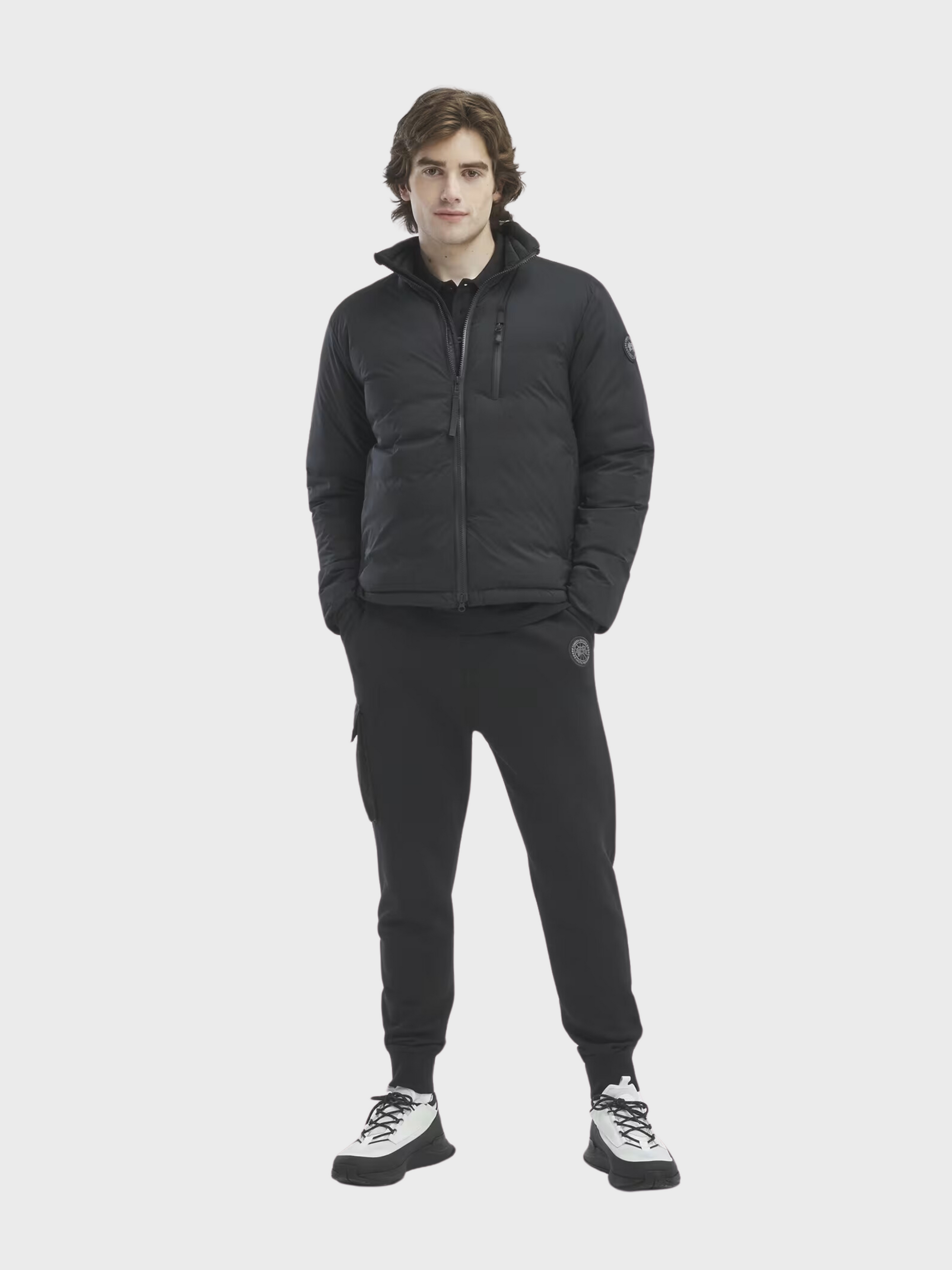 Canada Goose Lodge R Black Disc Jacket Black SS24-Men's Coats-Brooklyn-Vancouver-Yaletown-Canada