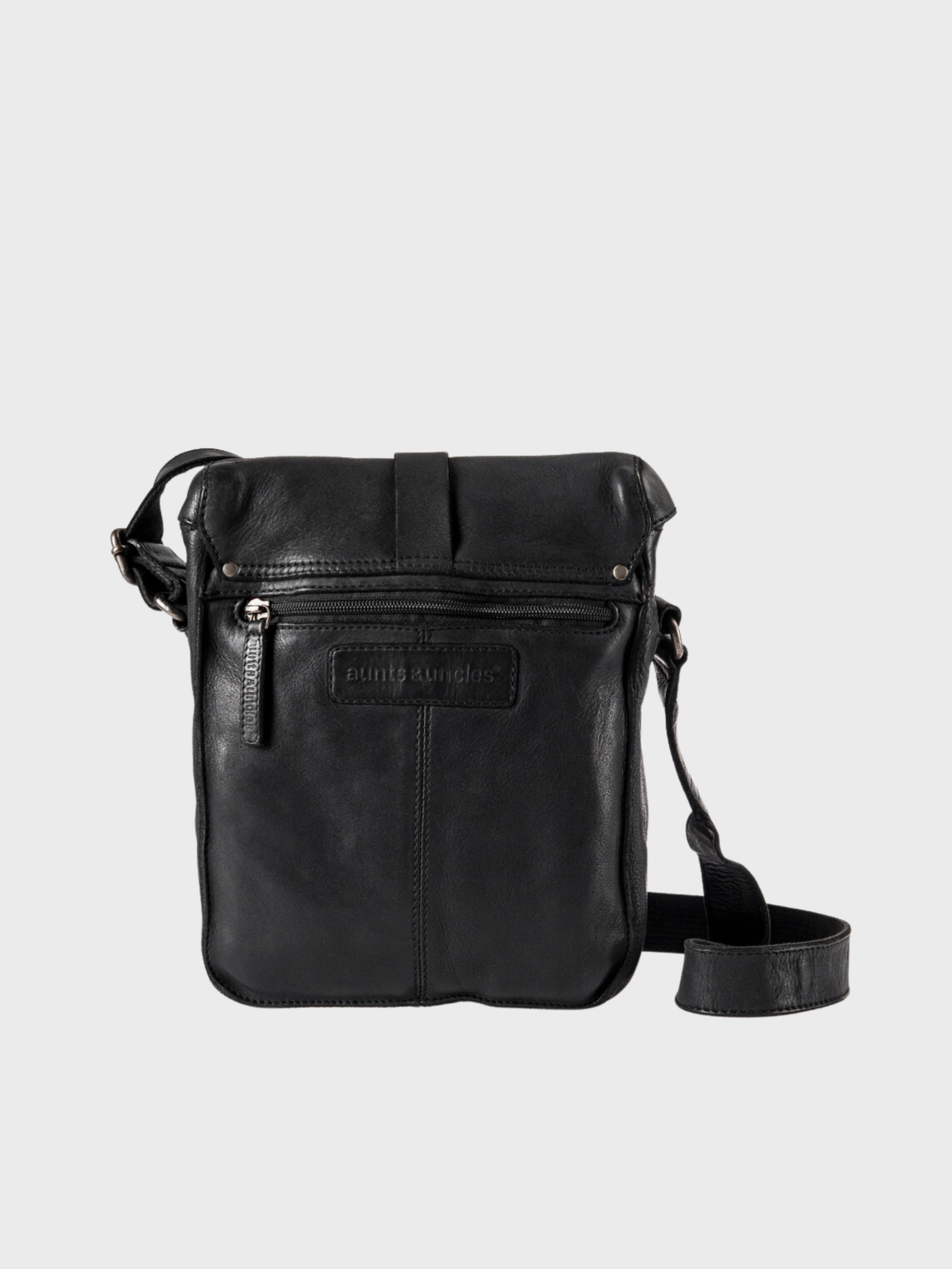 Aunts & Uncles Bags Goatee Crossover Bag Charcoal Black-Men's Bags-Brooklyn-Vancouver-Yaletown-Canada