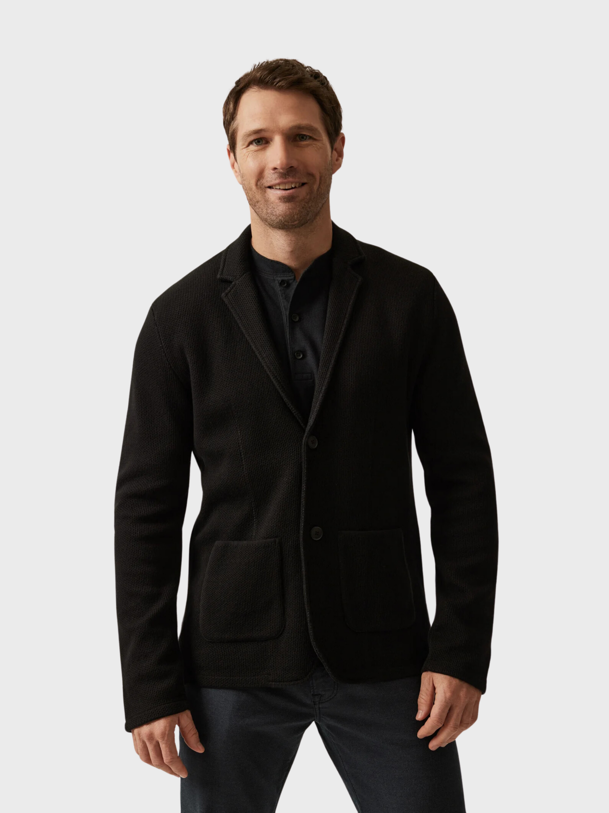 34 Heritage Blazer Double Face Black-Men's Blazer-Brooklyn-Vancouver-Yaletown-Canada