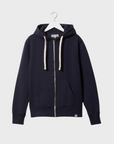 Merz Hooded Zip Jacket 13 Oz Relaxed Fit Denim Blue-Men's Sweatshirts-Brooklyn-Vancouver-Yaletown-Canada