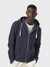 Merz Hooded Zip Jacket 13 Oz Relaxed Fit Denim Blue-Men's Sweatshirts-Brooklyn-Vancouver-Yaletown-Canada