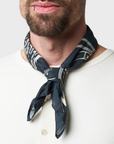 Merz Accessories Cotton Bandana Ink Blue-Men's Accessories-Brooklyn-Vancouver-Yaletown-Canada