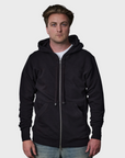 Frere Du Nord Winter Zip Up Hoodie Black-Men's Sweatshirts-Brooklyn-Vancouver-Yaletown-Canada