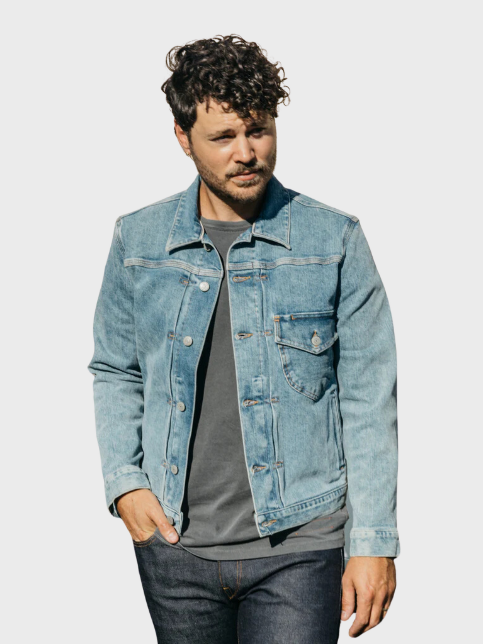 Kato The Blade 10.5 Oz Jean Jacket Jimmy Indigo-Men&#39;s Jackets-Brooklyn-Vancouver-Yaletown-Canada