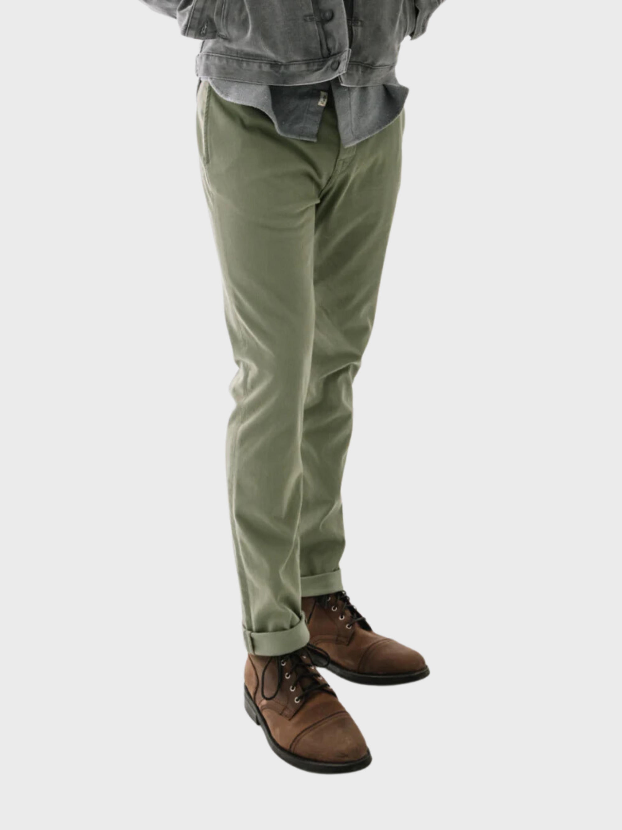 Kato The Axe Chino Denit Sage-Men's Pants-Brooklyn-Vancouver-Yaletown-Canada