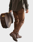 Kato The Axe Chino Denit Brown-Men's Pants-Brooklyn-Vancouver-Yaletown-Canada