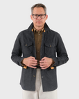 Dehen Over Shirt Crissman LW Charcoal FW24-Men's Jackets-Brooklyn-Vancouver-Yaletown-Canada