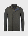 Barbour Essential Patch Zip Through Jumper Seaweed-Men's Sweaters-Brooklyn-Vancouver-Yaletown-Canada