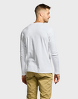 Easy Mondays LS Henley Slub White-Men's T-Shirts-Brooklyn-Vancouver-Yaletown-Canada